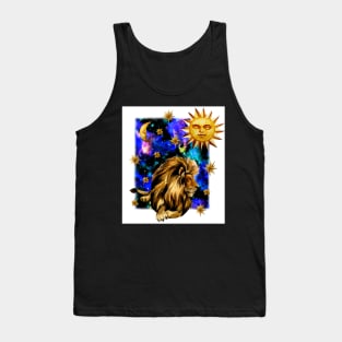 The lion zodiac Tank Top